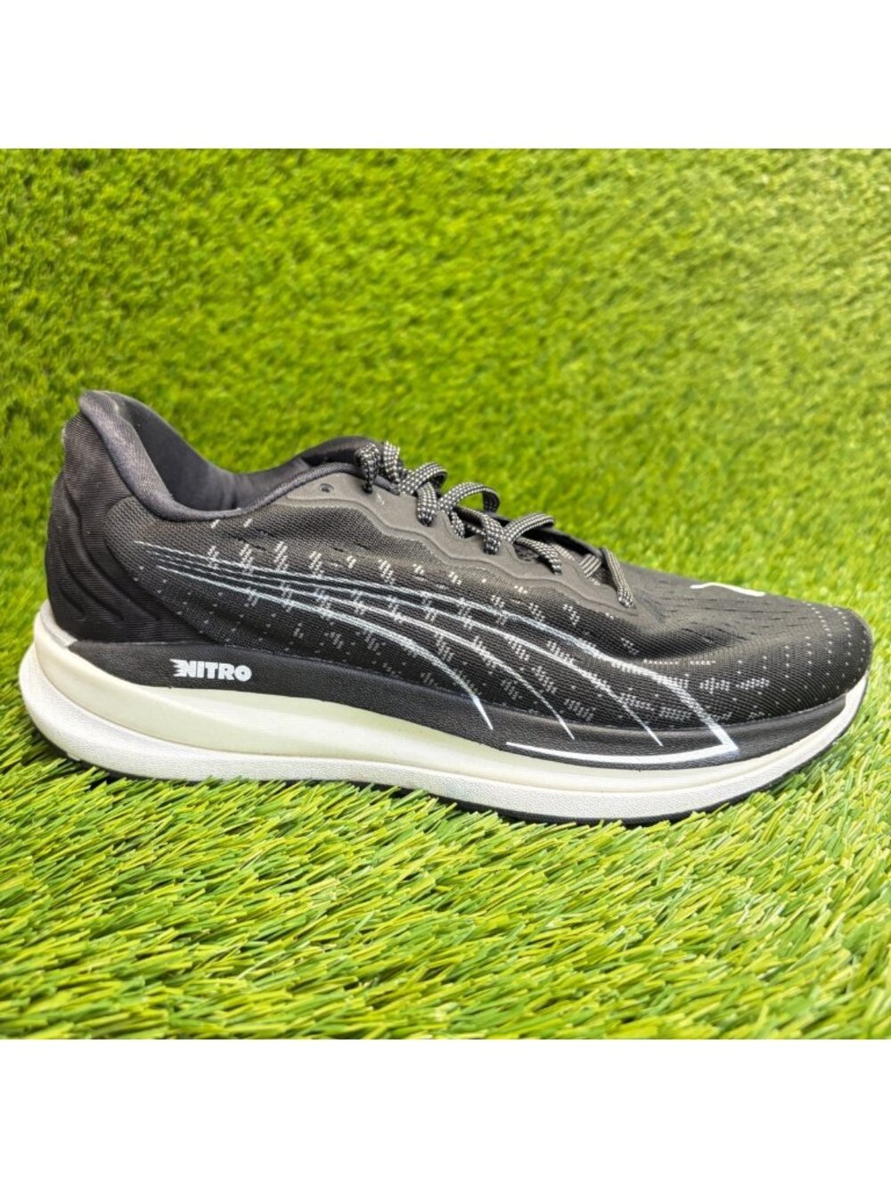 Puma Magnify Nitro Low Womens Size 8.5 Black Athletic Running Shoes Sneakers